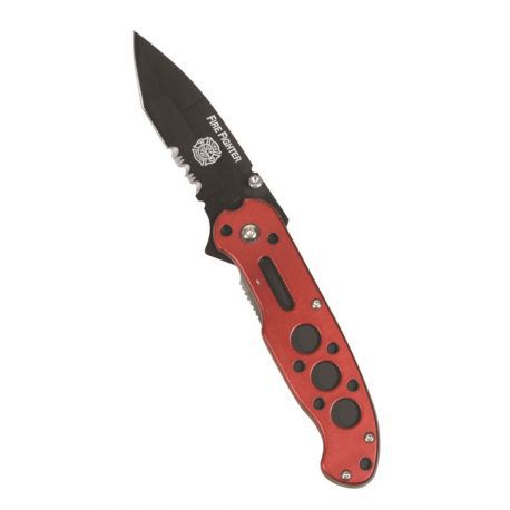 Couteau pliant One-Hand "Fire Fighter" rouge - Miltec